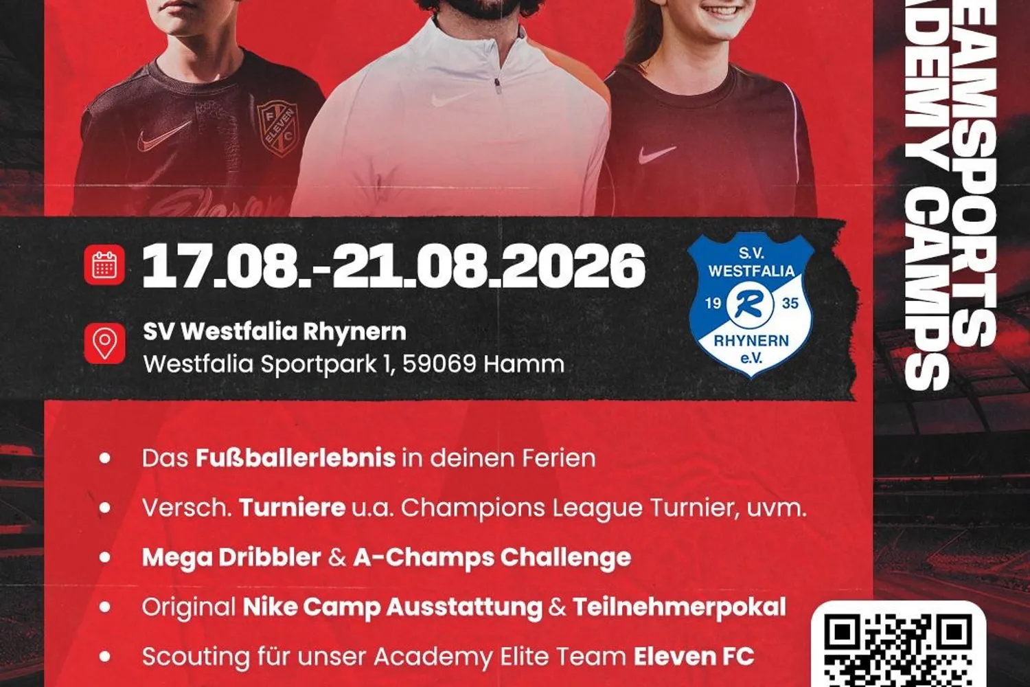 Fünftägiges Fußballcamp - 17.08.-21.08.2026