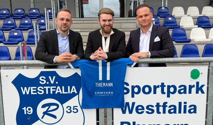 Comvaro AG wird neuer Trikot-Rückensponsor bei Westfalia